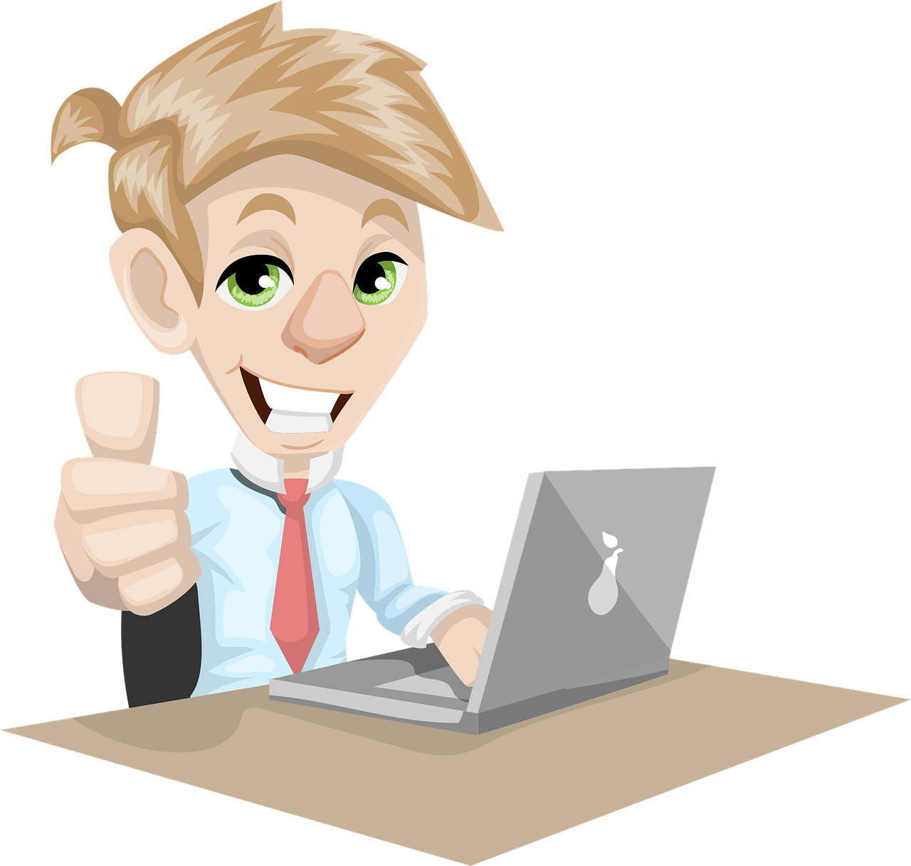 man plying in computer